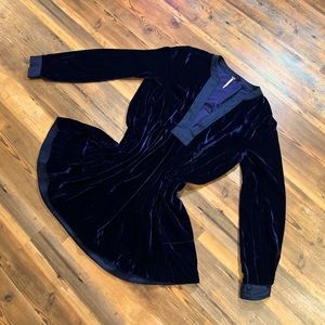 Navy blue, small free people velvet dress!